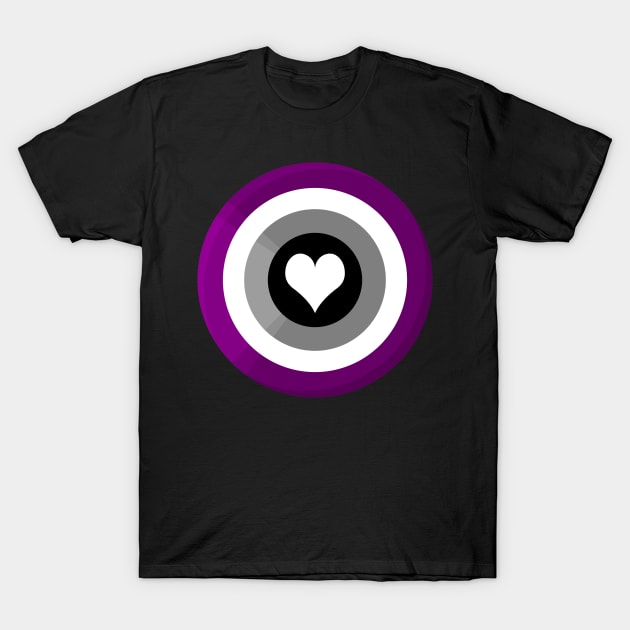 Pride Shield - Ace Flag T-Shirt by talenlee